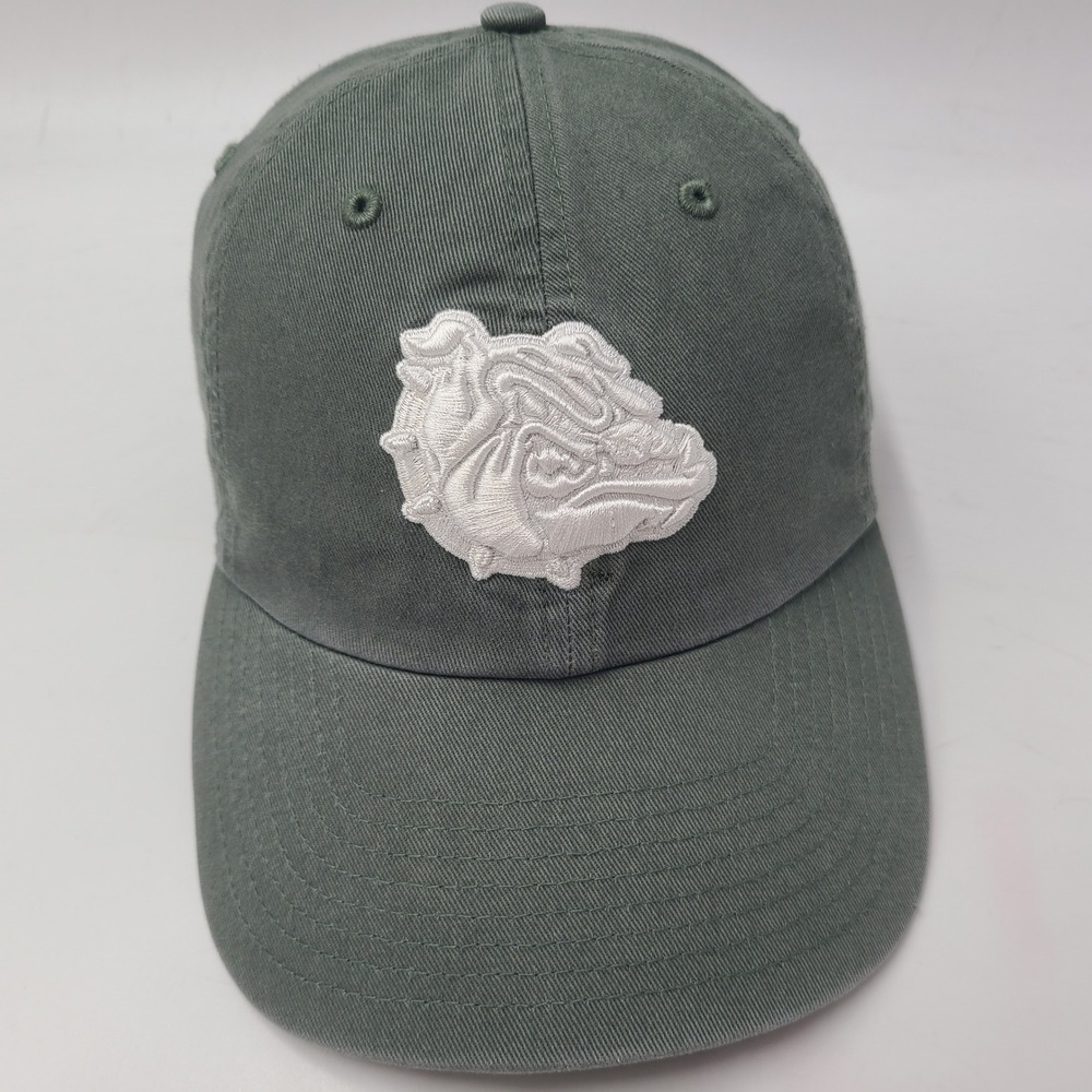 Women Gonzaga Bulldogs Hat Strapback 47 Brand Clean Up Green White NCAA Logo